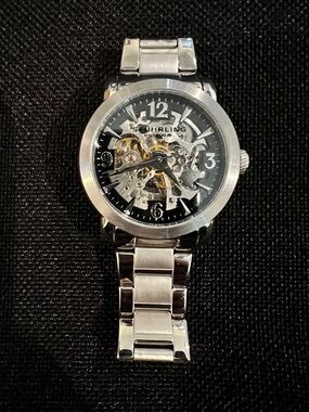 Stuhrling Original Silver Skeleton Dial Men's Watch